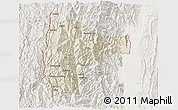 Shaded Relief 3D Map of Tiddim, lighten