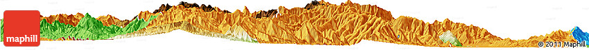 Physical Horizon Map of Tiddim, political outside
