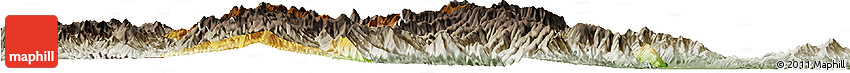 Physical Horizon Map of Tiddim, semi-desaturated