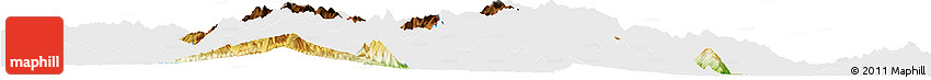 Physical Horizon Map of Tiddim, single color outside
