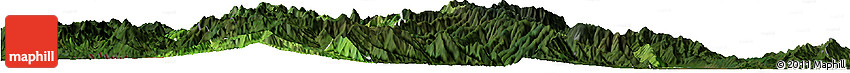 Satellite Horizon Map of Tiddim, darken