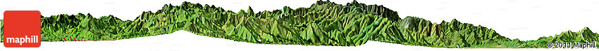 Satellite Horizon Map of Tiddim
