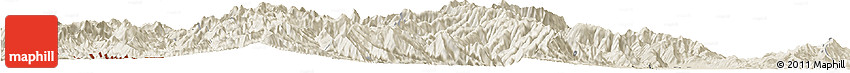 Shaded Relief Horizon Map of Tiddim