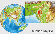 Physical Location Map of Tiddim