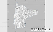 Gray Map of Tiddim, single color outside