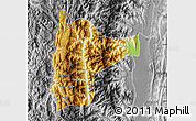 Physical Map of Tiddim, desaturated