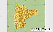 Savanna Style Map of Tiddim, single color outside