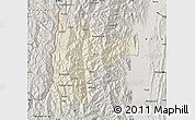 Shaded Relief Map of Tiddim, semi-desaturated