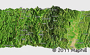 Satellite Panoramic Map of Tiddim