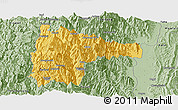 Savanna Style Panoramic Map of Tiddim