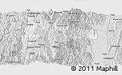 Silver Style Panoramic Map of Tiddim