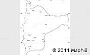 Blank Simple Map of Tiddim, cropped outside