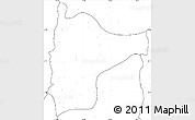 Blank Simple Map of Tiddim, no labels