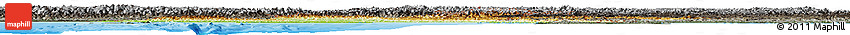 Physical Horizon Map of Burma, darken, semi-desaturated, land only