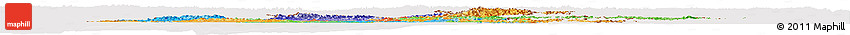 Political Horizon Map of Burma, cropped outside