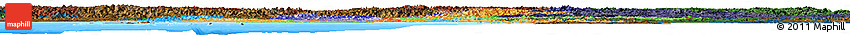 Political Horizon Map of Burma, darken, land only