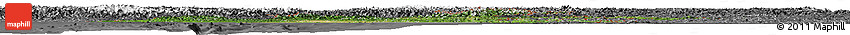 Satellite Horizon Map of Burma, desaturated
