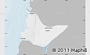 Gray Map of Bassein West, single color outside