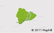 Physical 3D Map of Dedaye, cropped outside