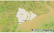 Shaded Relief 3D Map of Dedaye, satellite outside
