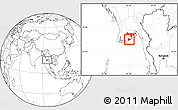 Blank Location Map of Dedaye