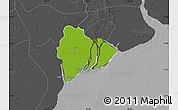 Physical Map of Dedaye, darken, desaturated