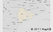 Shaded Relief Map of Dedaye, desaturated
