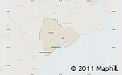Shaded Relief Map of Dedaye, lighten