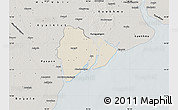 Shaded Relief Map of Dedaye, semi-desaturated