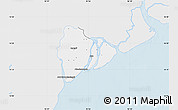 Silver Style Map of Dedaye, single color outside