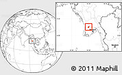 Blank Location Map of Henzada