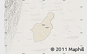 Shaded Relief Map of Henzada, lighten