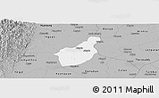 Gray Panoramic Map of Henzada