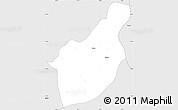 Silver Style Simple Map of Henzada