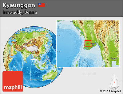 Physical Location Map of Kyaunggon