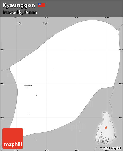 Gray Simple Map of Kyaunggon