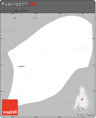 Gray Simple Map of Kyaunggon
