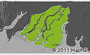 Physical 3D Map of Labutta, darken, desaturated