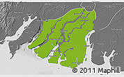 Physical 3D Map of Labutta, desaturated