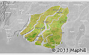Satellite 3D Map of Labutta, lighten, desaturated