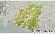 Satellite 3D Map of Labutta, lighten, semi-desaturated