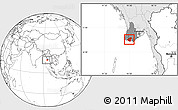 Blank Location Map of Labutta, highlighted country, highlighted parent region