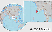 Gray Location Map of Labutta