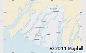 Classic Style Map of Labutta, single color outside