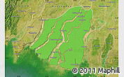 Political Map of Labutta, satellite outside