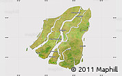 Satellite Map of Labutta, cropped outside