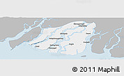 Gray Panoramic Map of Labutta, single color outside