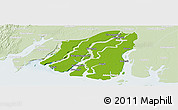 Physical Panoramic Map of Labutta, lighten