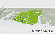 Physical Panoramic Map of Labutta, lighten, semi-desaturated