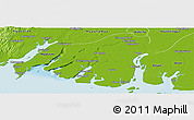 Physical Panoramic Map of Labutta